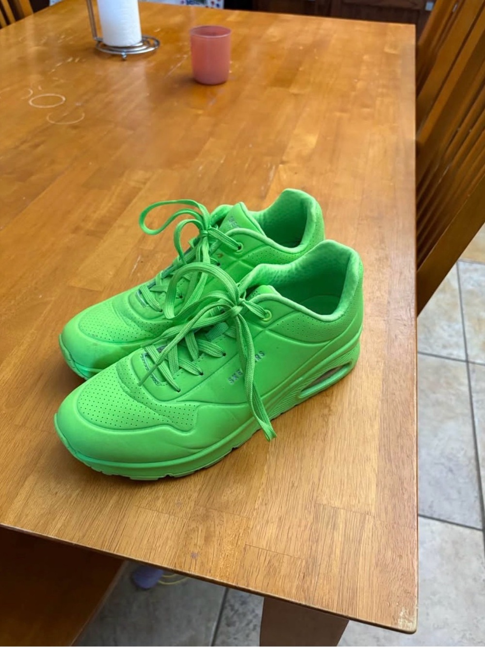 Skechers Bright Neon Green Women's Athletic Sneakers